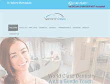 Tablet Screenshot of dentistofmetromilwaukee.com